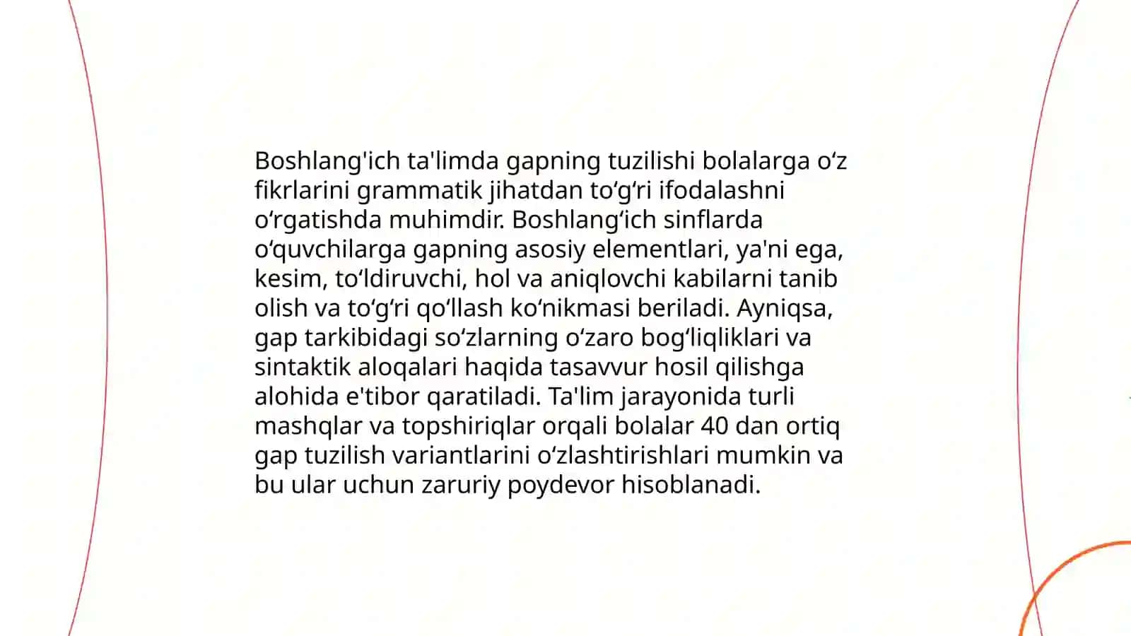 Boshlang'ich ta'limda gap ustida ishlash 3