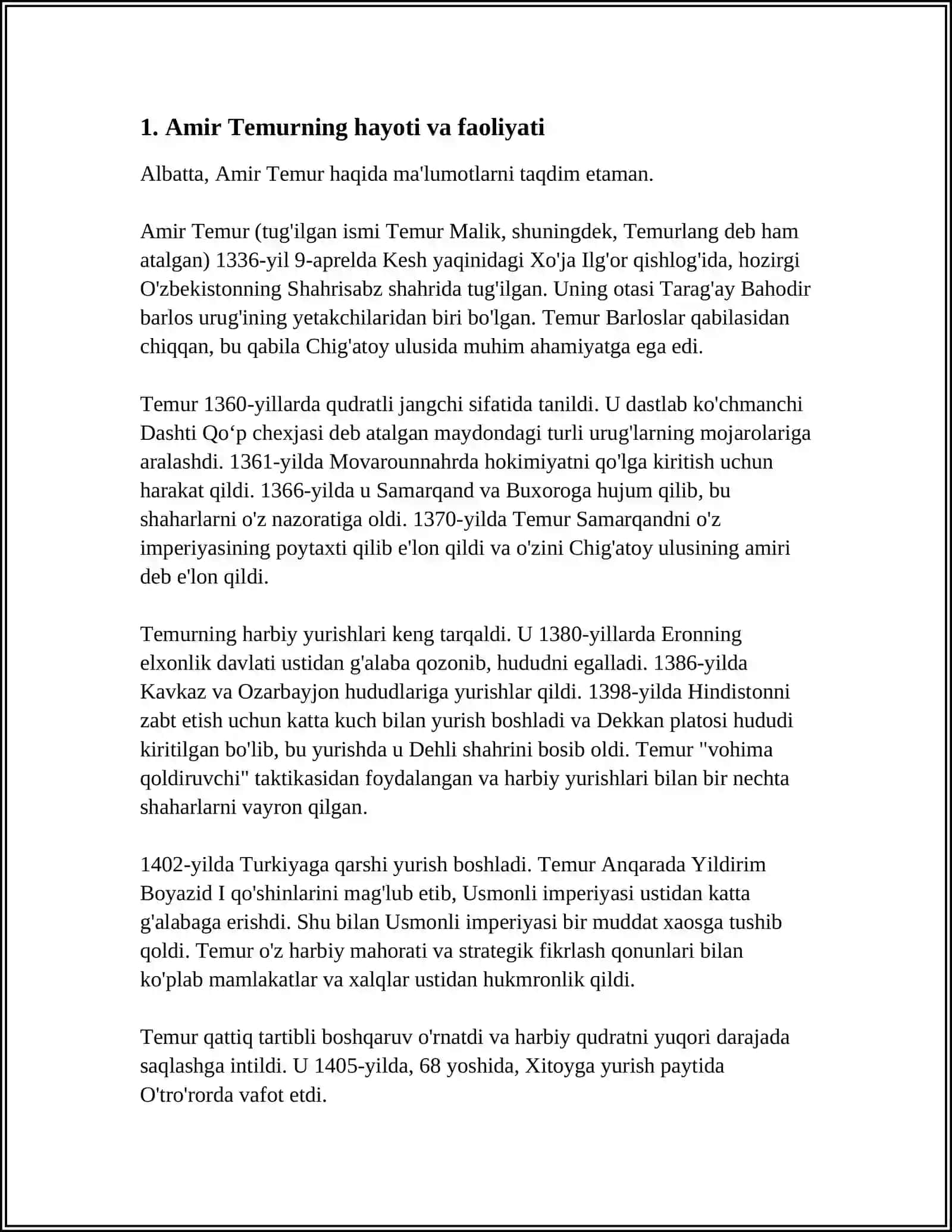 Amir Temur-Buyuk Davlat Arbob 3