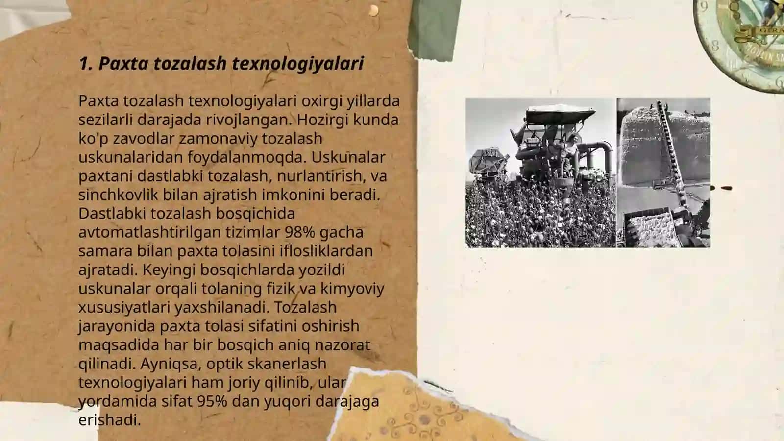 Paxta zavodidagi zamonaviy tehnalogyalar 3
