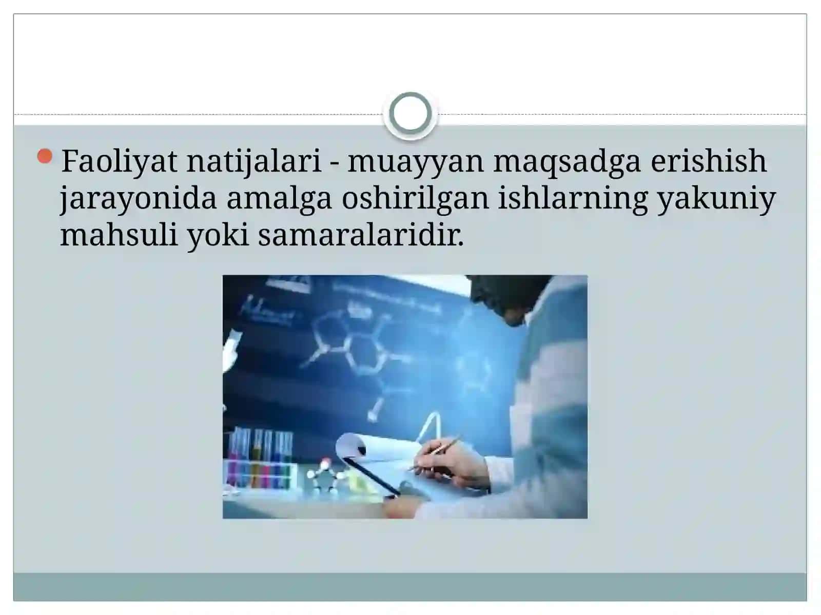 Faoliyat natijalarini taqdim qilish 3