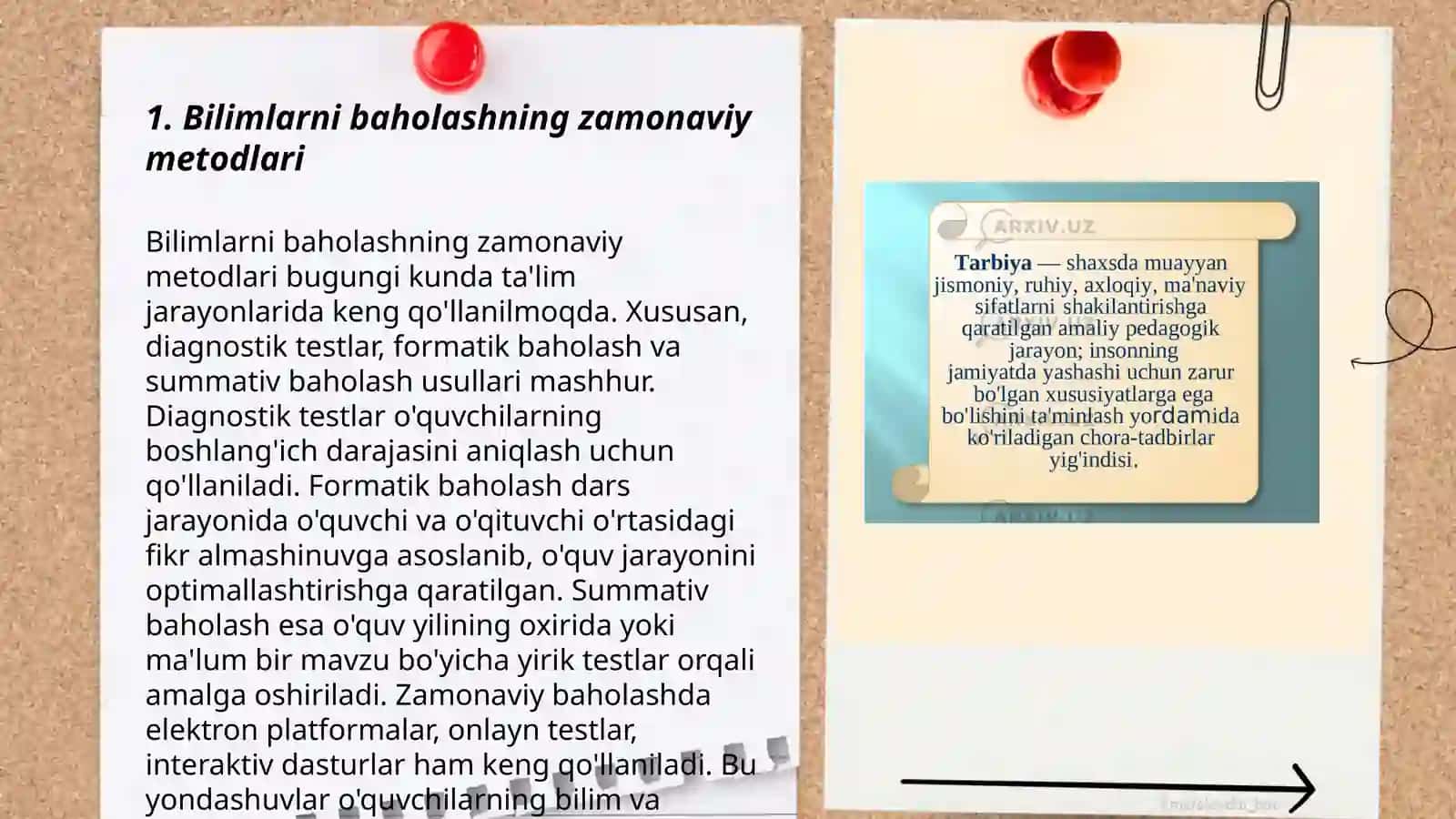 Bilimlarni baholovchi tekshirish tizimlari 3