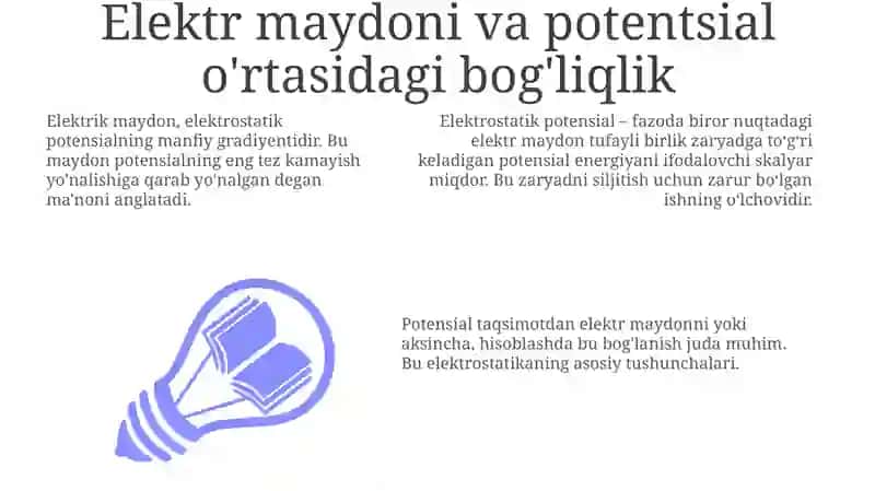 ELEKTROSTATIK MAYDON POTENTSIALI 3