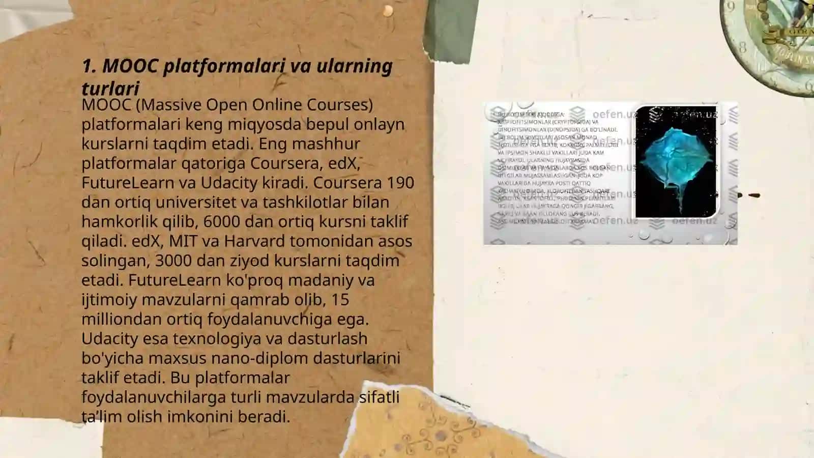 MOOC platformalari va ularning turlari 3