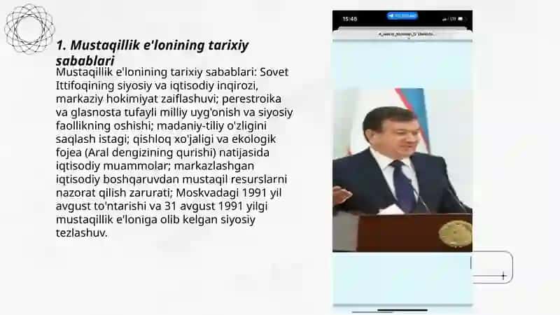 Mustaqillik e'lonining tarixiy sabablari 3