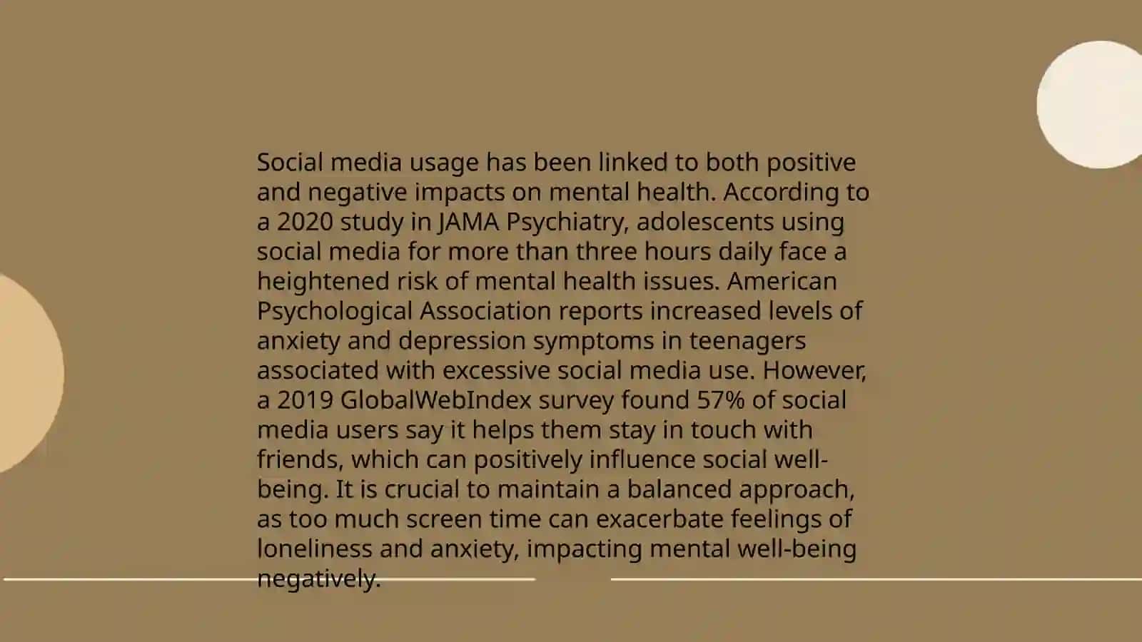 The impact of social media on mental health 3