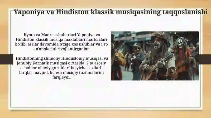 Yapon va hind mumtoz musiqasi 3