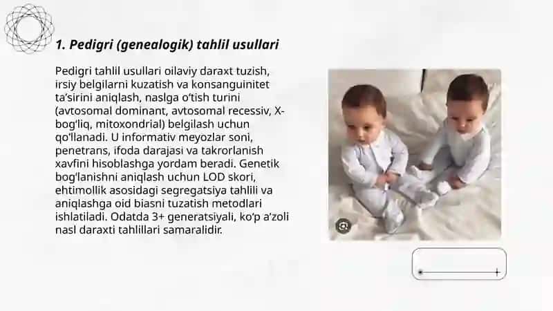 Inson genetikasini o'rganish usullari 3
