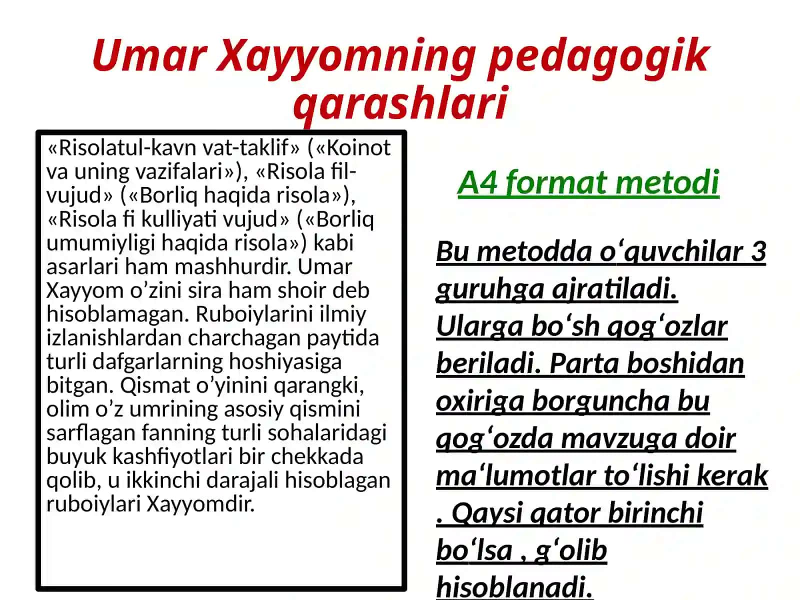 Ta‘lim metodlari va vositalari 3