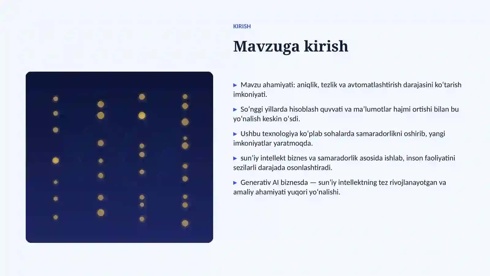 SUNʼIY INTELLEKT • PROFESSIONAL TAQDIMOT 3