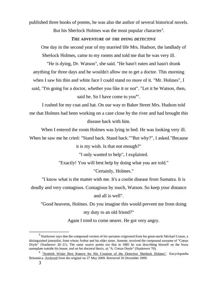 ARTHUR CONAN DOYLE AND SHERLOCK HOLMES NOVELS 3