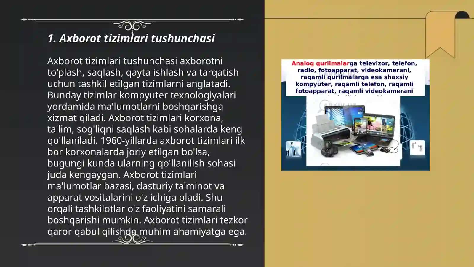 Axborot tizimlari va turlari 3