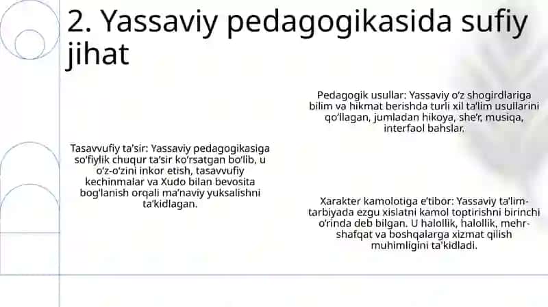 Ahmad Yassaviyning Pedagogik Qarashlari 3