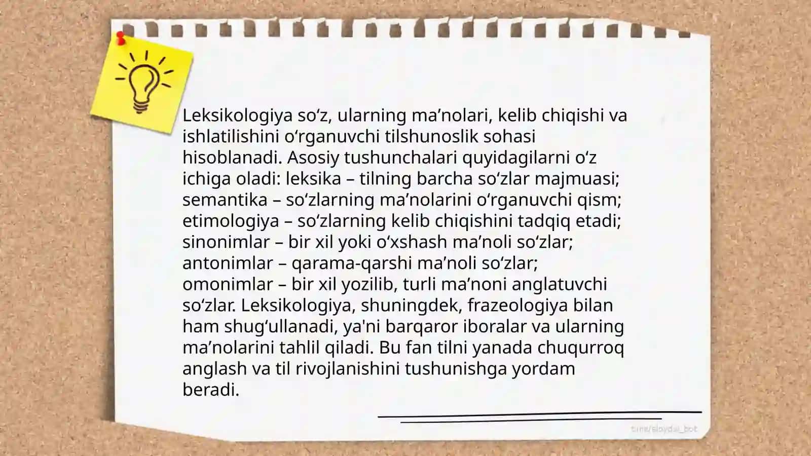 Leksikologiya.Okkozional va uzual ma'no 3