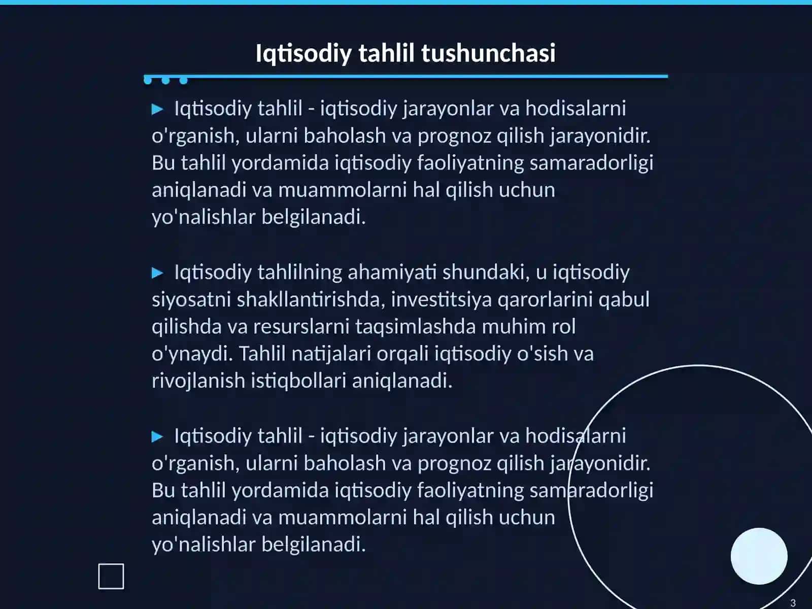 Iqtisodiy tahlil 3