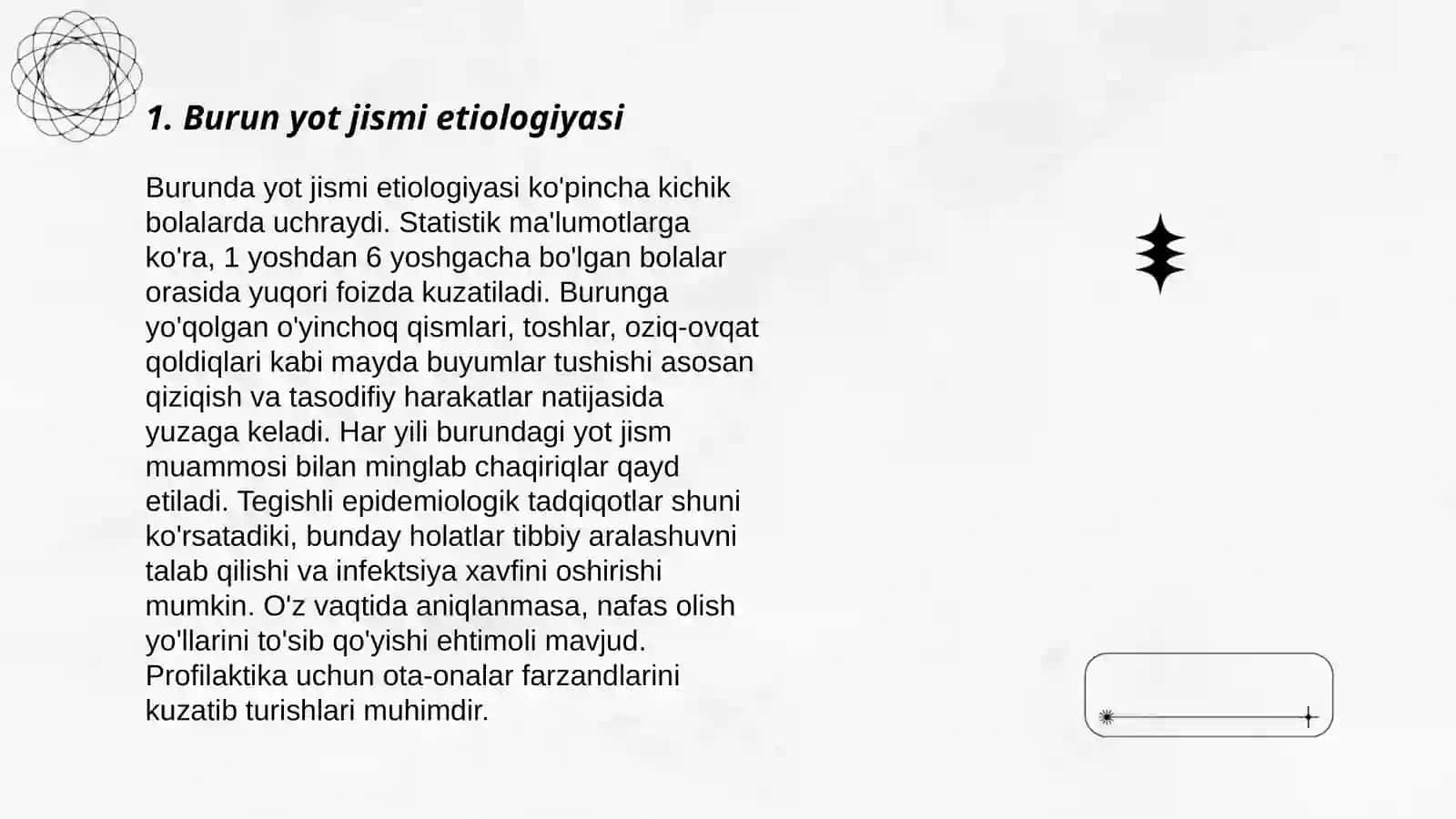 Burun yot jismi etiologiyasi 3