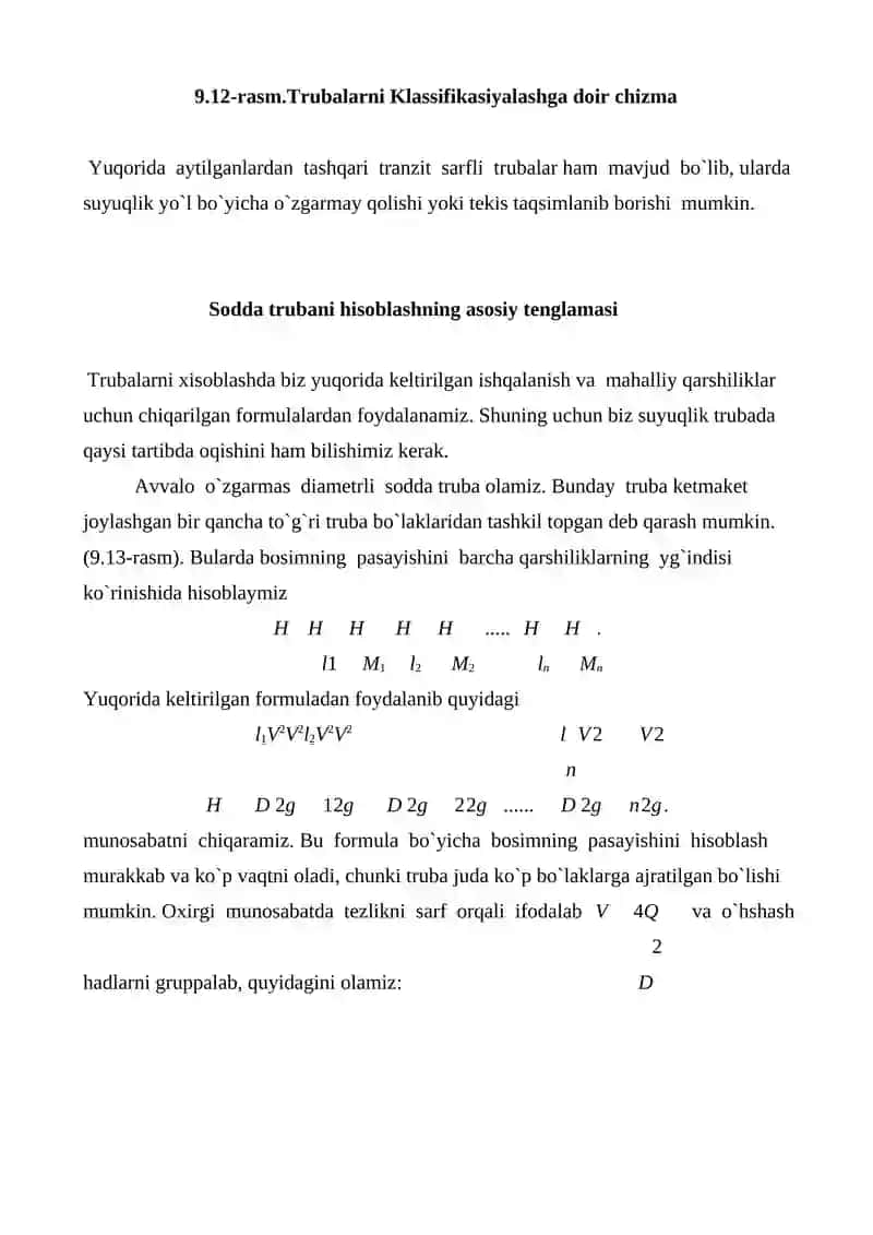 Trubalarni gidravlik hisoblash 3