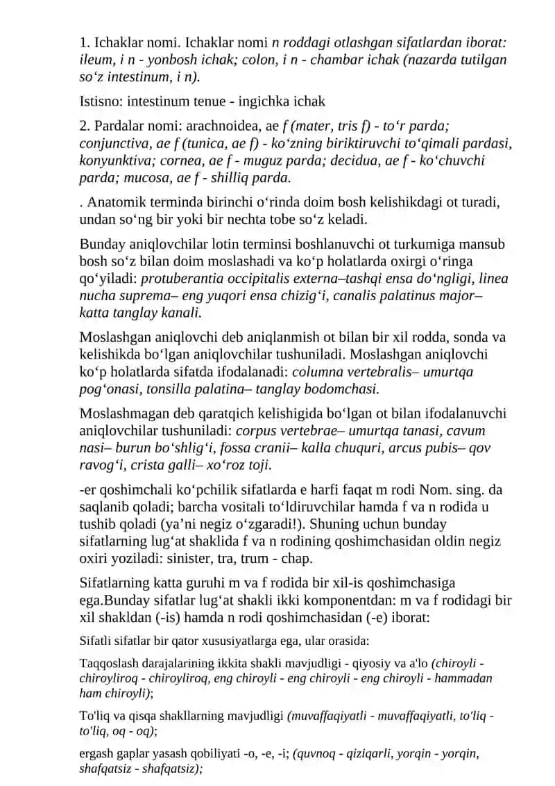Sifatlar 3