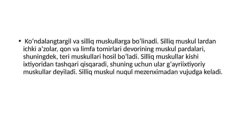 Mushak qisqarish mexanizmining morfologik asoslari 3