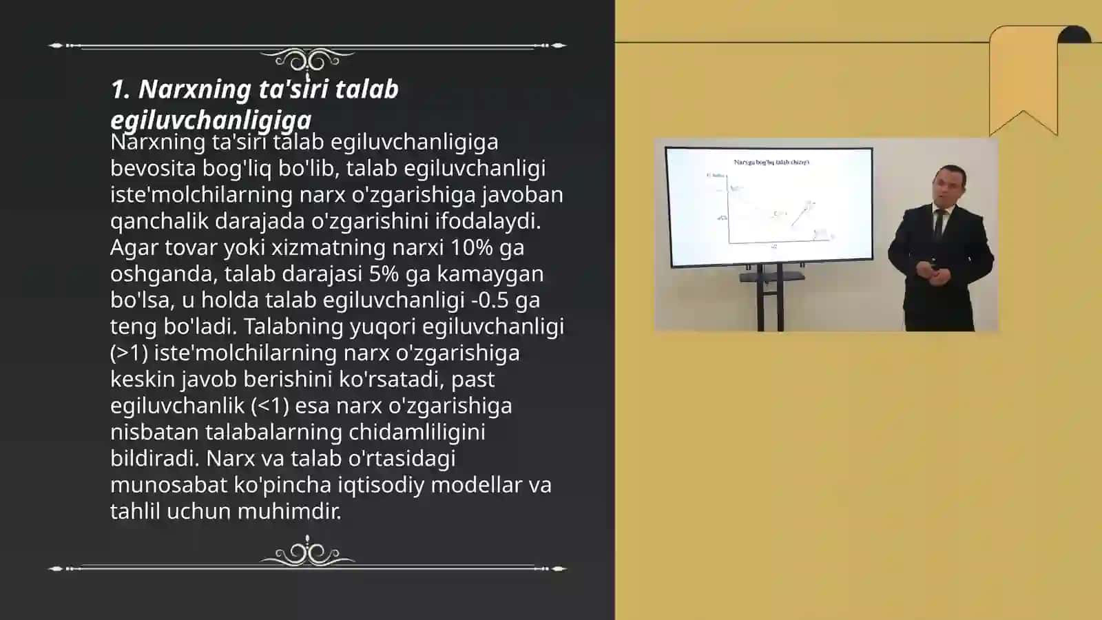 Talab va taklif egiluvchanligi 3