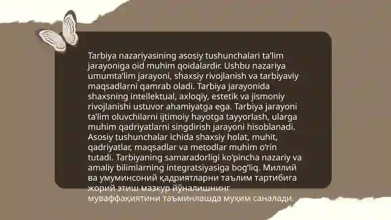Tarbiya nazariyasi 3