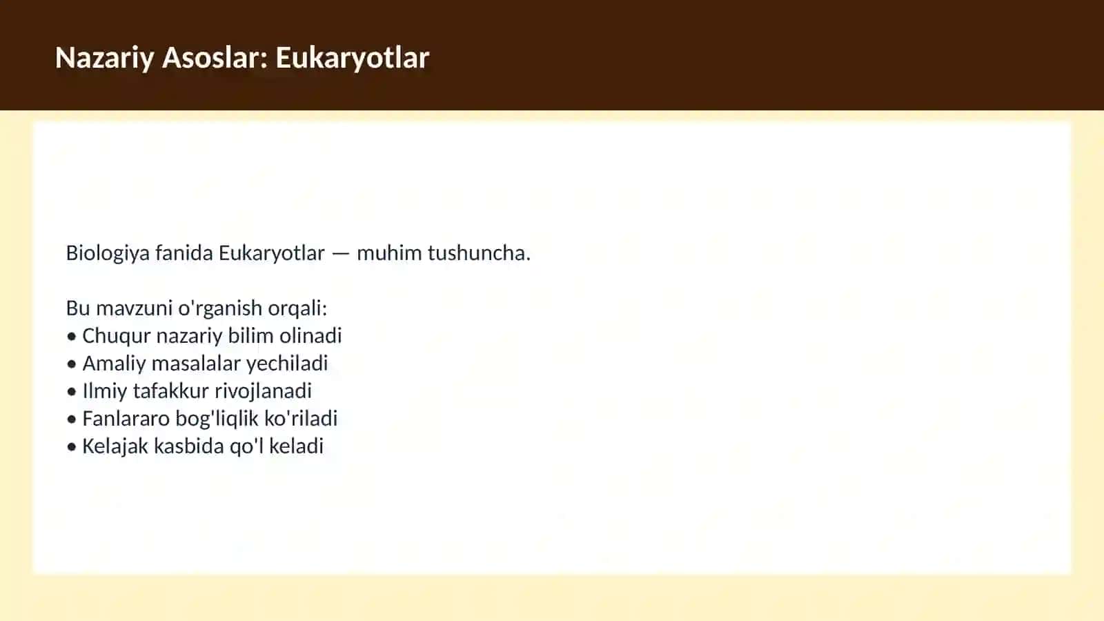 Hujayra Tuzilishi 3