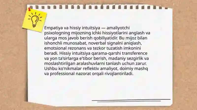 Amaliyotchi psixologning maxsus qobiliyatlari 3