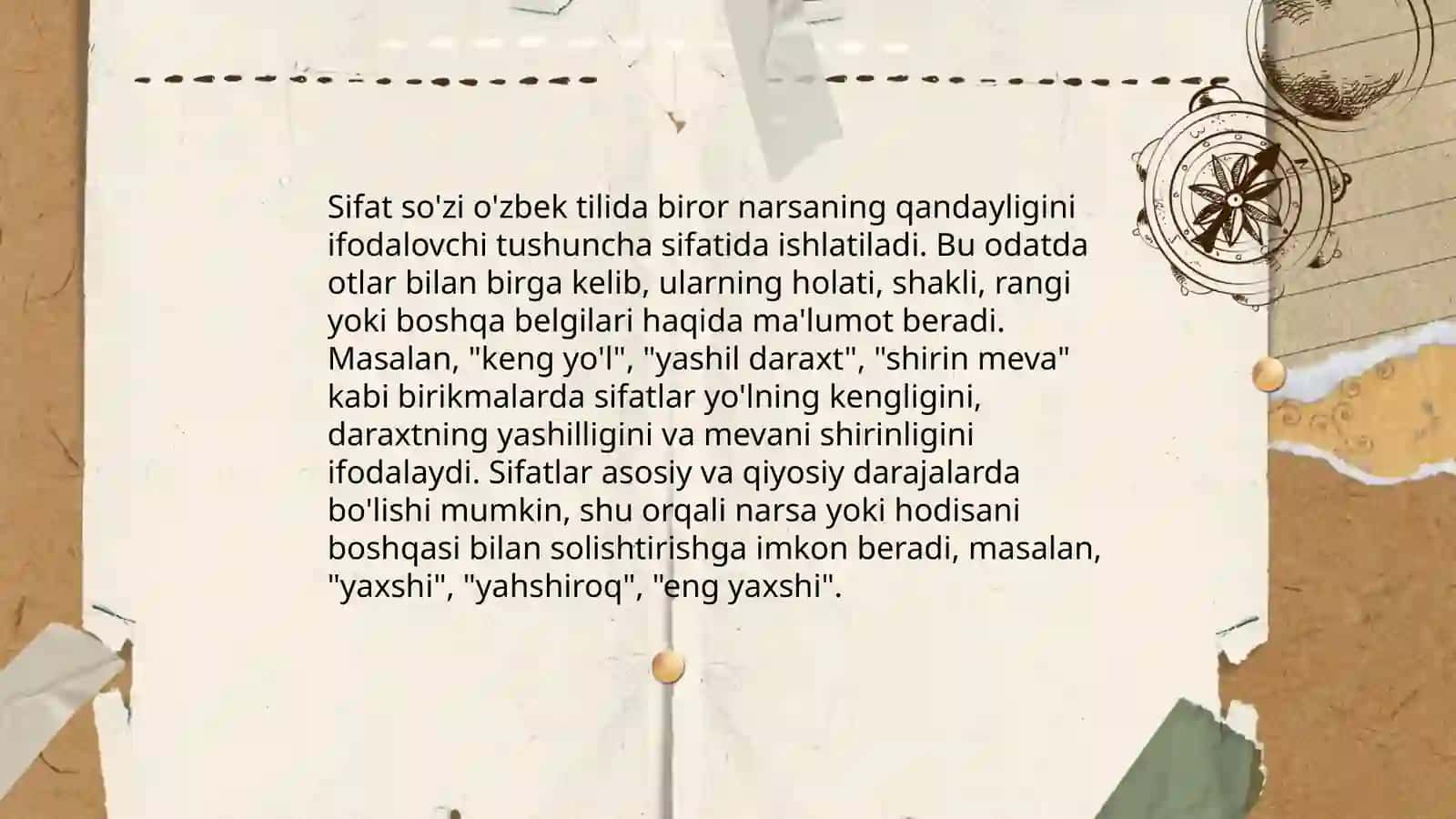 Sifat soʻz turkumi 3