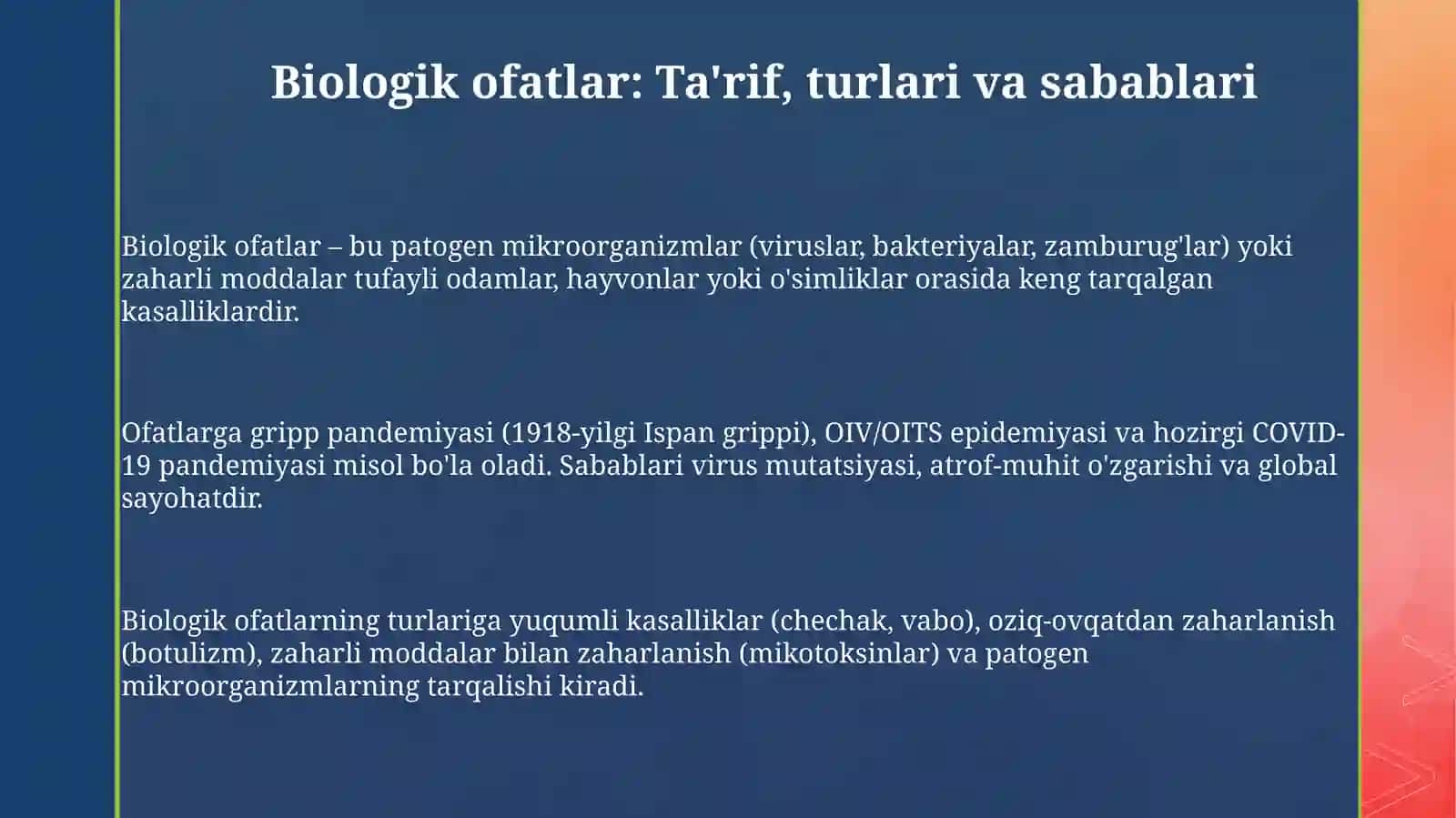 Biologik tabiiy ofatlar 3