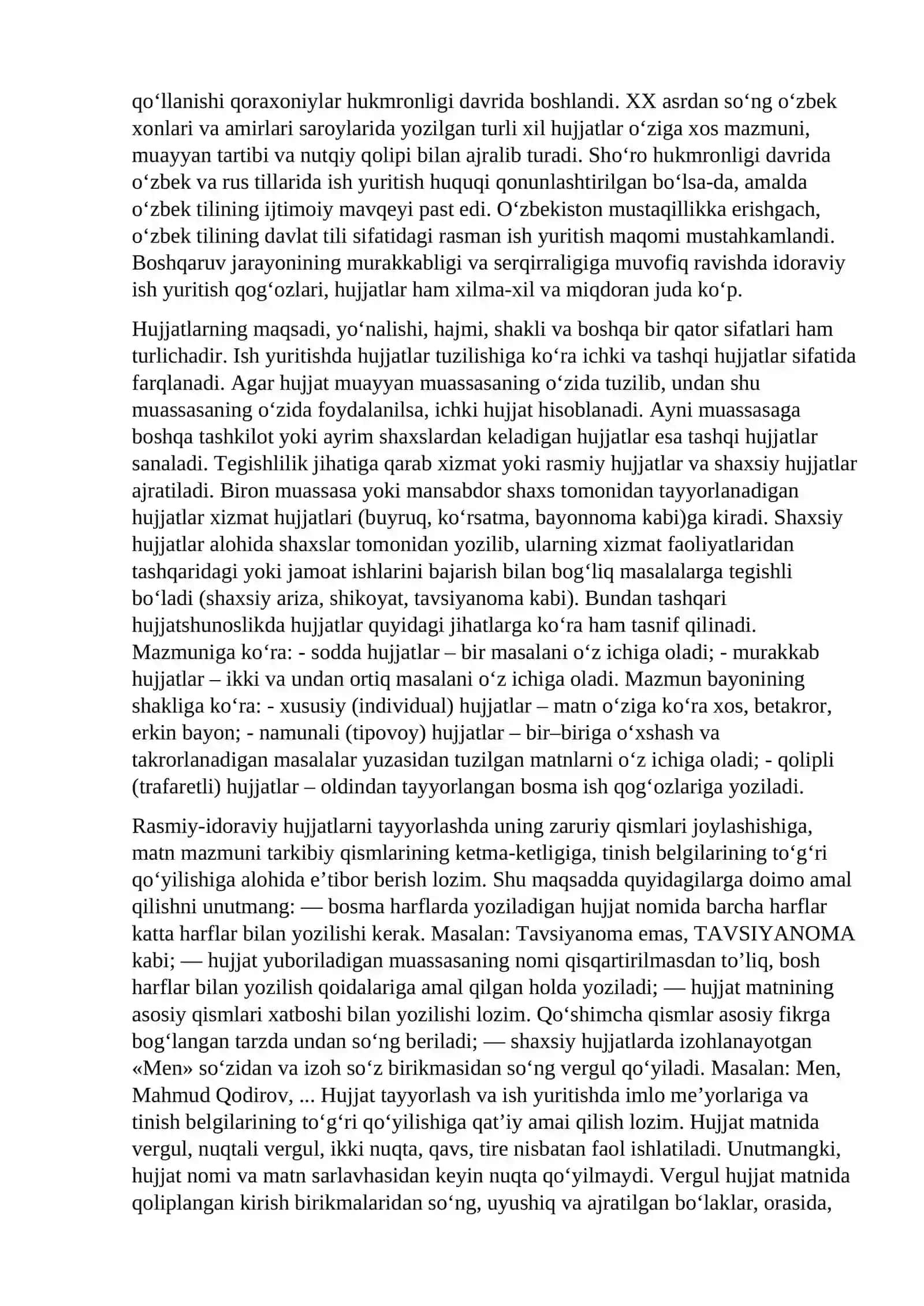 Ish yuritish hujjatlari 3