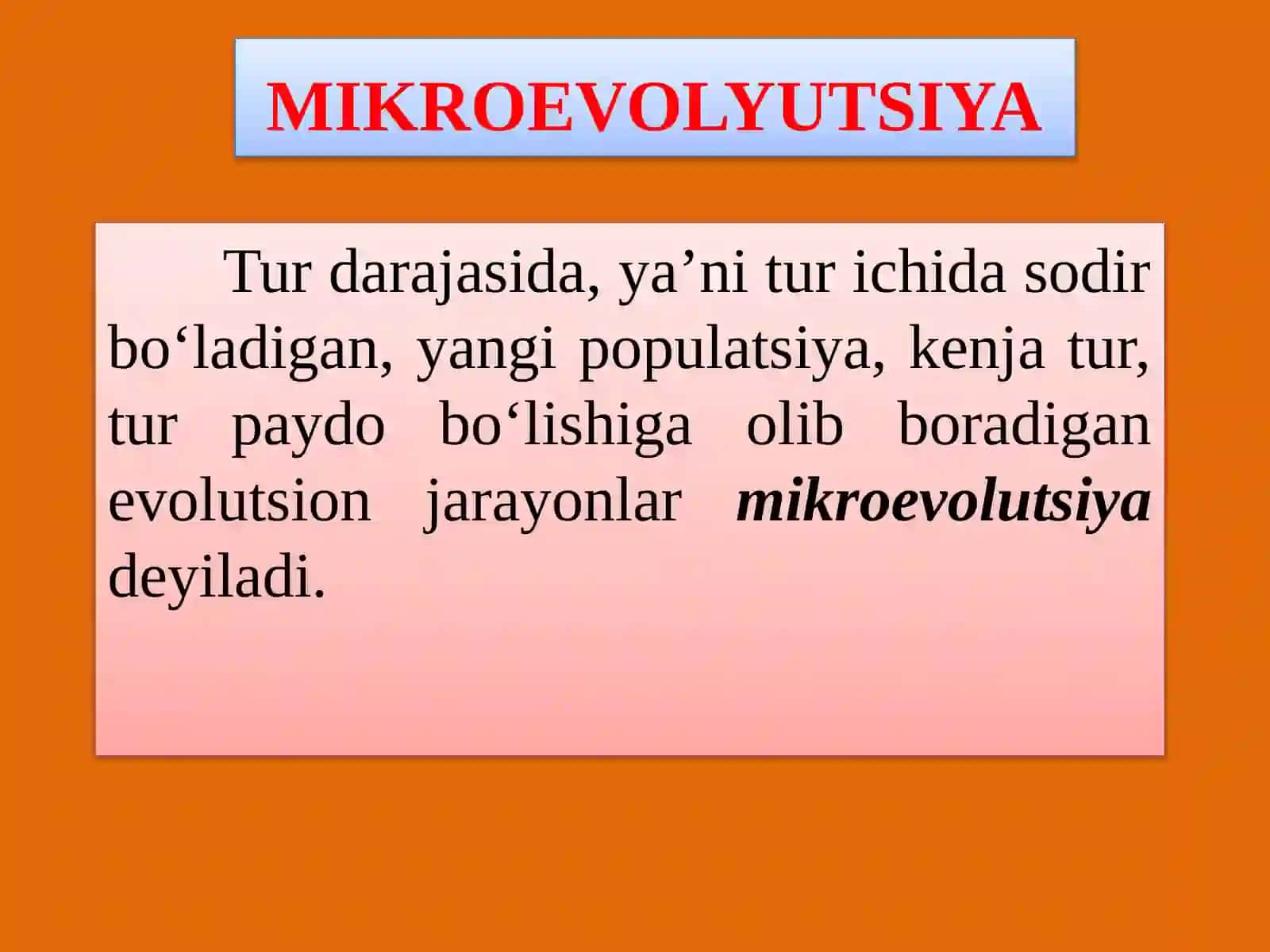EVOLUTSIYANING SINTETIK NAZARIYASI 3