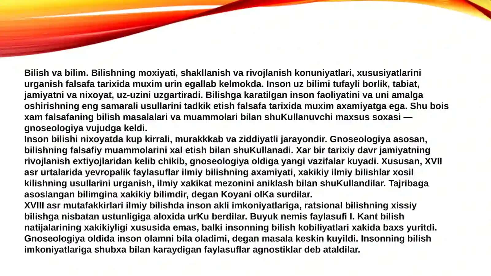 BILISH FALSAFASI 3