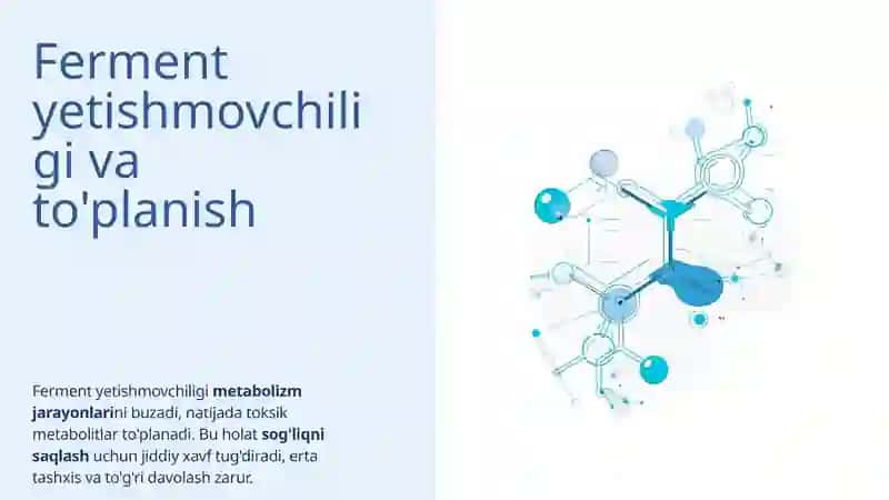 Aminokislotalar almashinuvining tug'ma kasalliklari. 3
