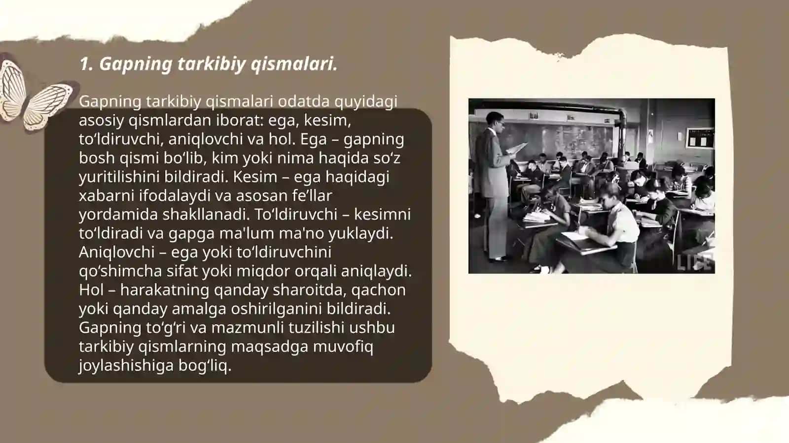 Gapning tarkibiy qismalari 3