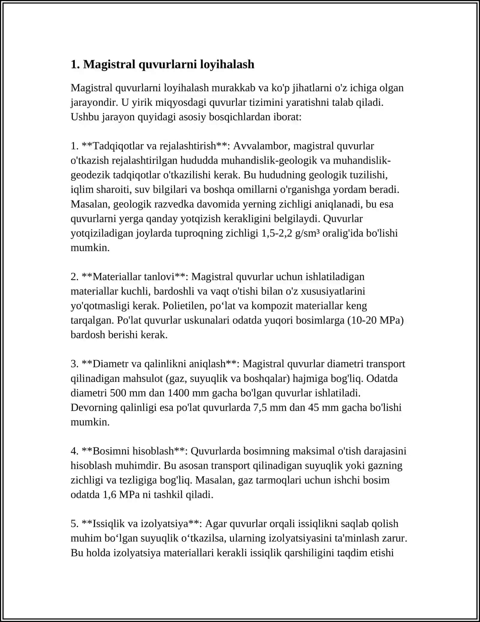 MAGISTRAL QUVURLAR 3