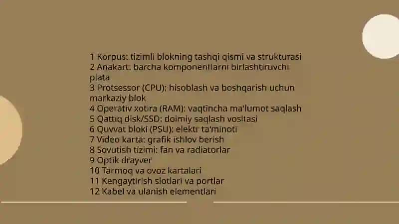 Tizimli blok 3