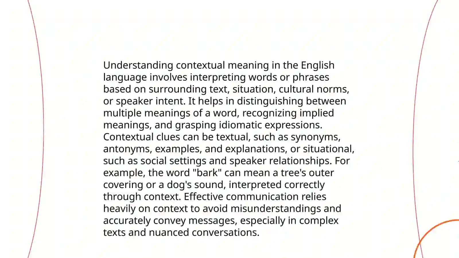 Using the correct meaning of words in oral speech 3