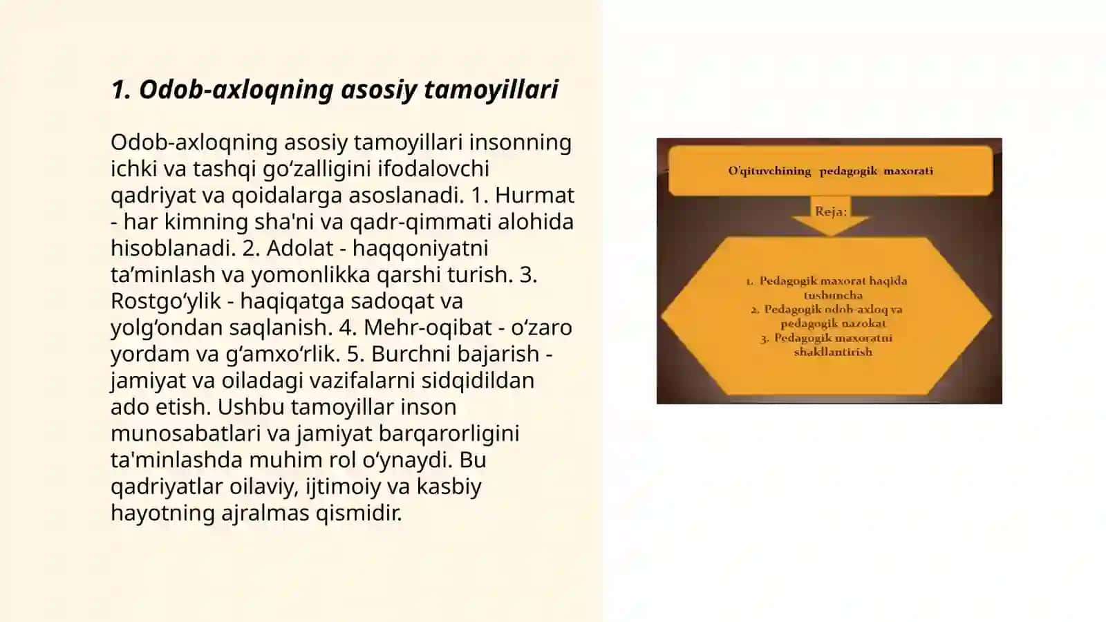 Odob-axloqning asosiy tamoyillari 3