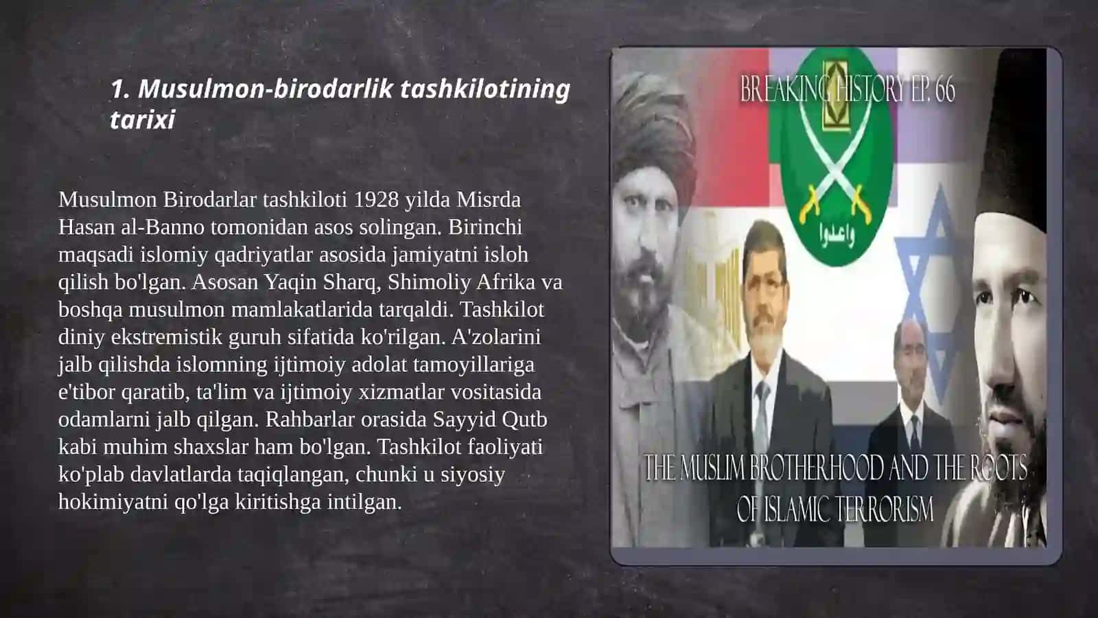 Musulmon-birodarlar diniy ekstremistik tashkiloti  haqida 3
