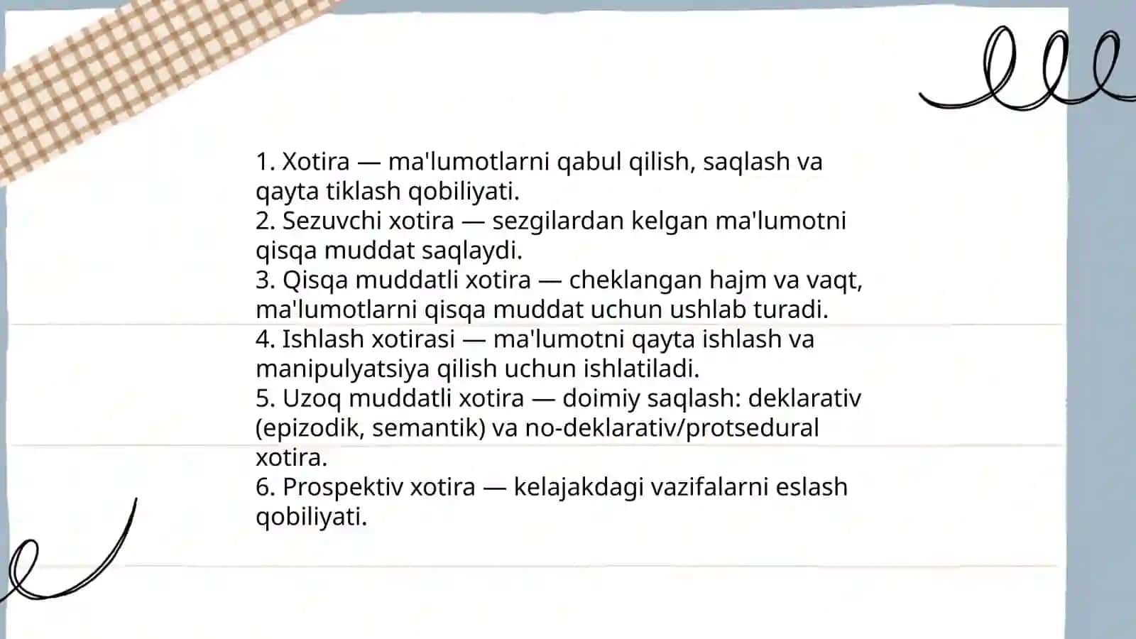 Xotira mavzusi yuzasidan taqdimot 3