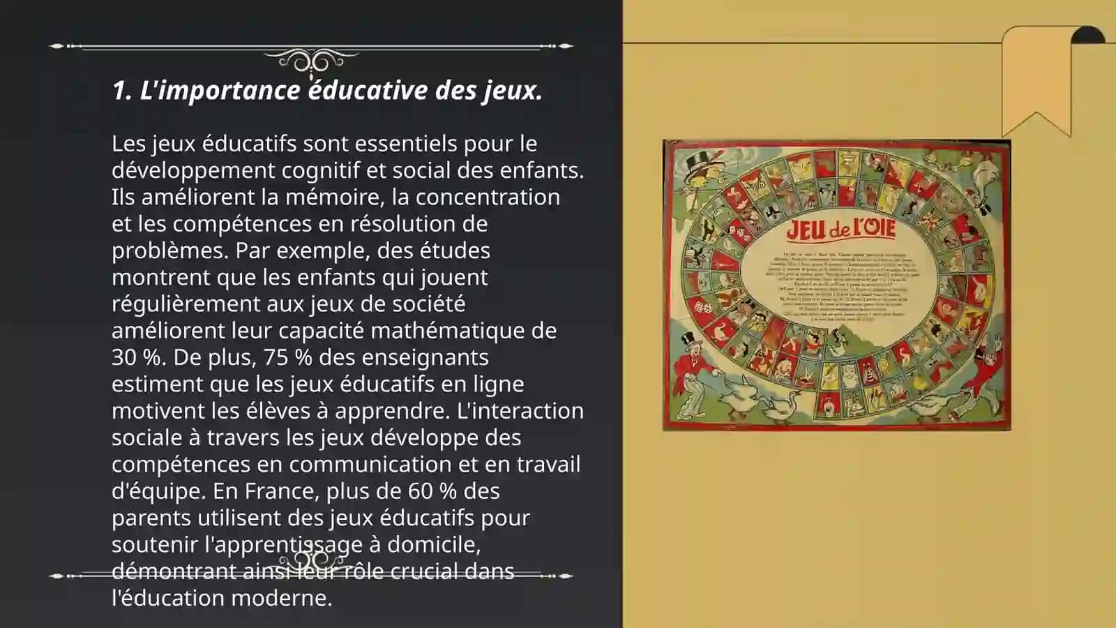 Le rôle des jeux dans 3