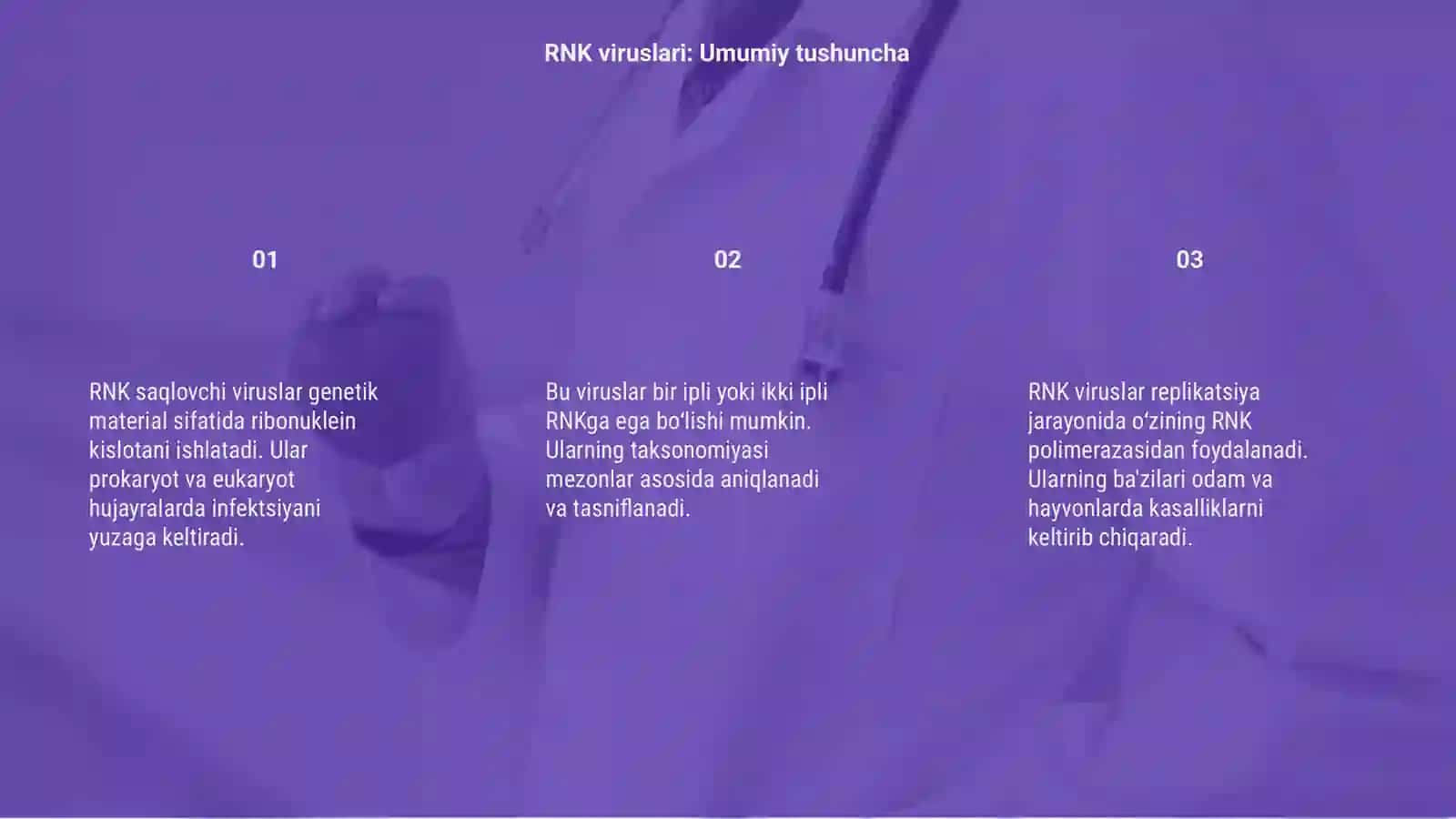 RNK saqlovchi viruslar klassifikatsiyasi 3