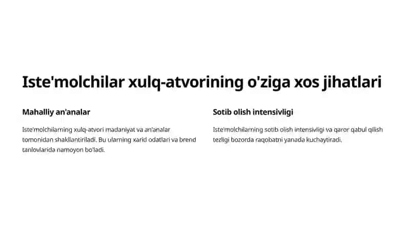 Iste’mol muhitining xususiyatlari 3
