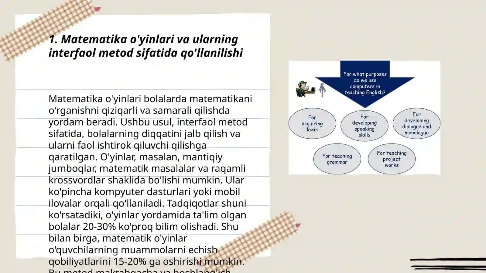 Boshlangʻich sinflarda matematika oʻqitishning interfaol metodlari 3