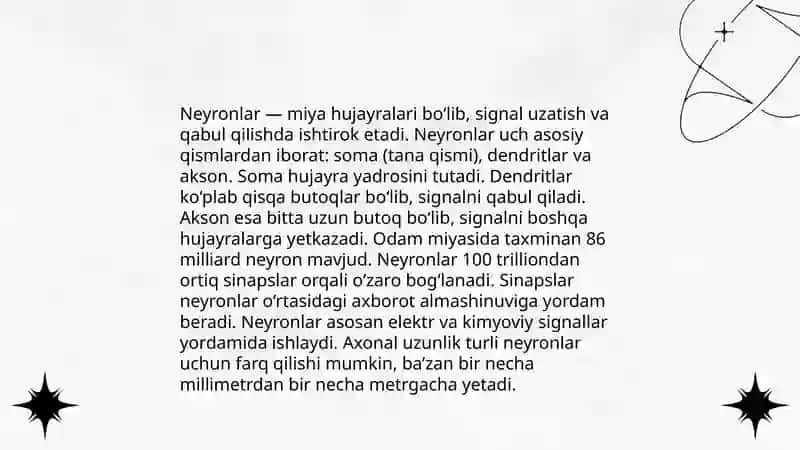 Neyronlar tuzilishi 3