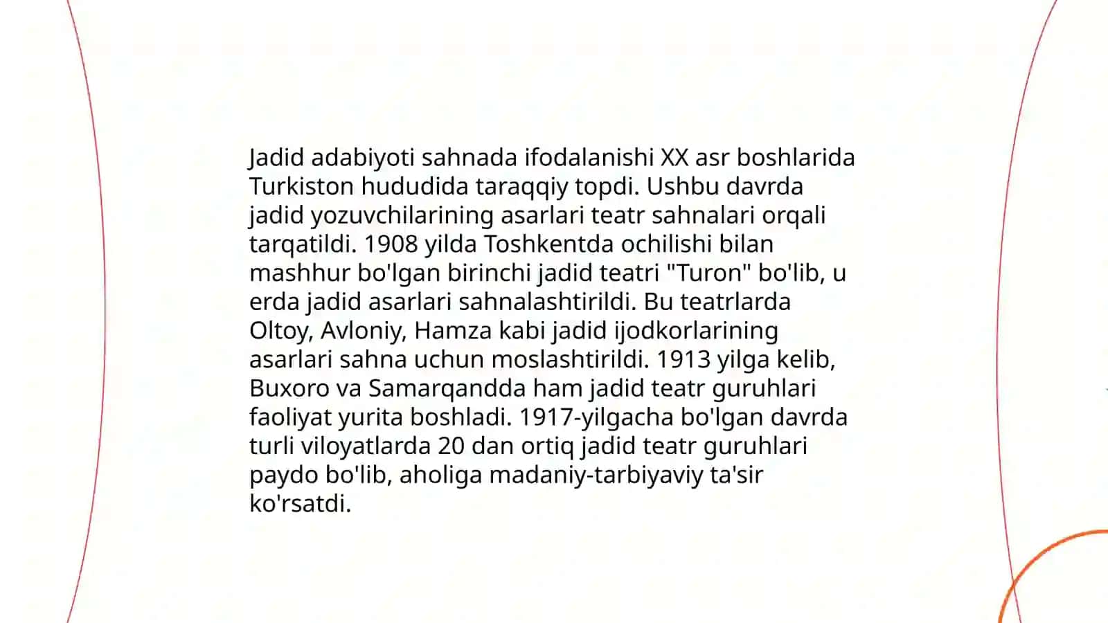 Jadid adabiyoti namunalari sahnada va ekranda 3