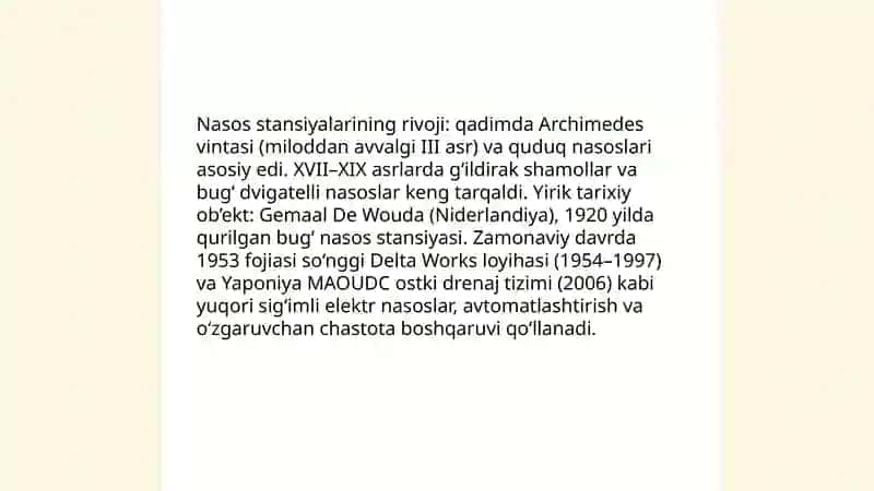 Nasos stansiyalari ma’lumotnoma 3