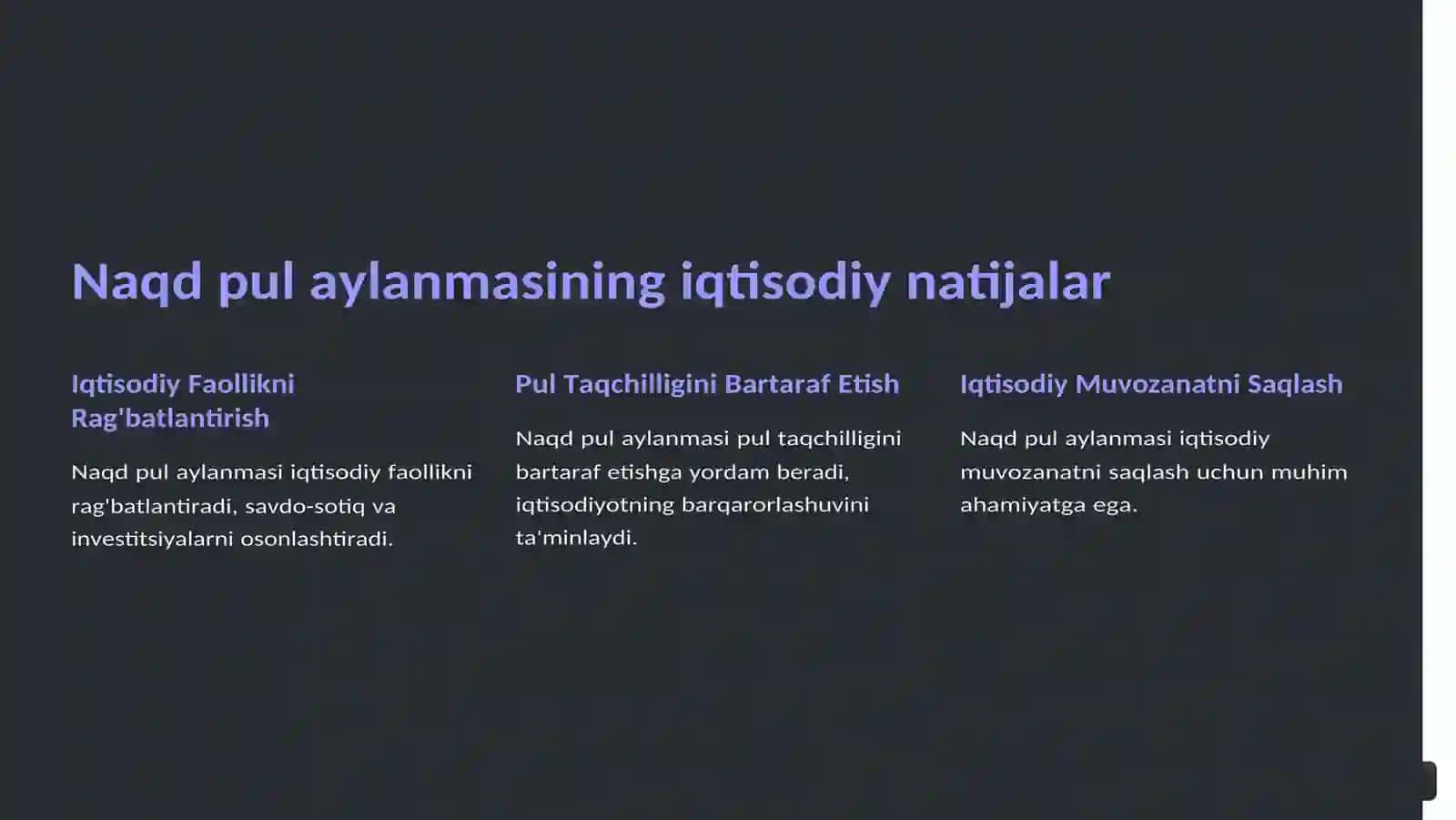 Naqd pul aylanmasining zarurligi 3