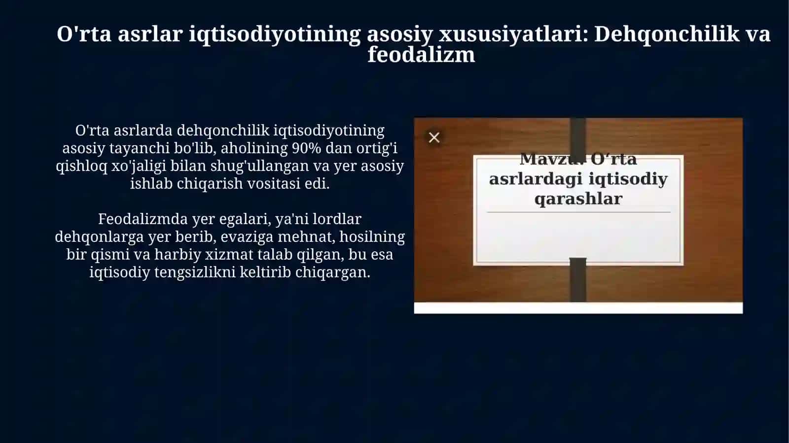 Orta asrdagi iqtisodiy goyalar va qarashlar 3