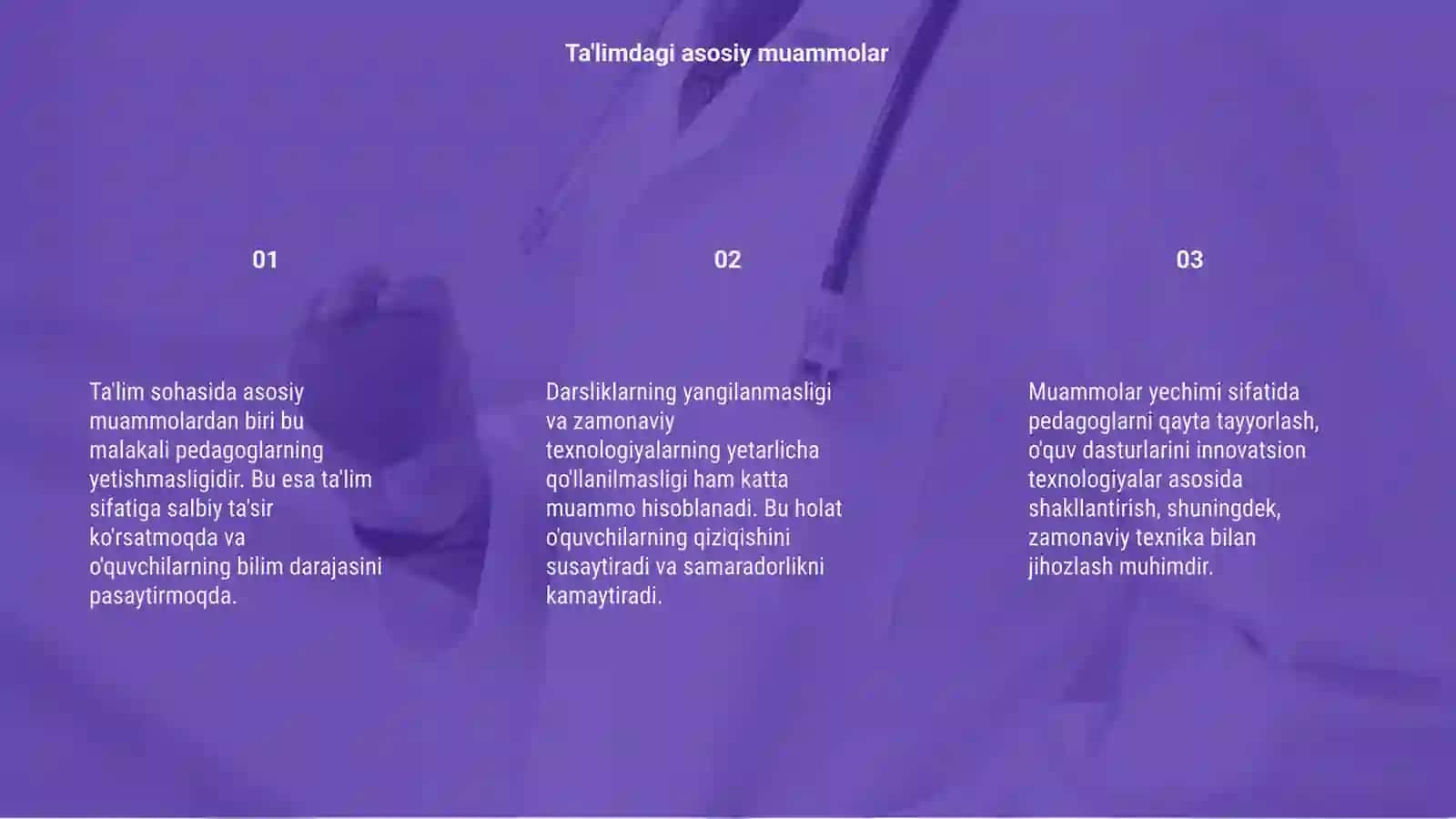 Ta'limdagi muammolar va ularning yechimi 3