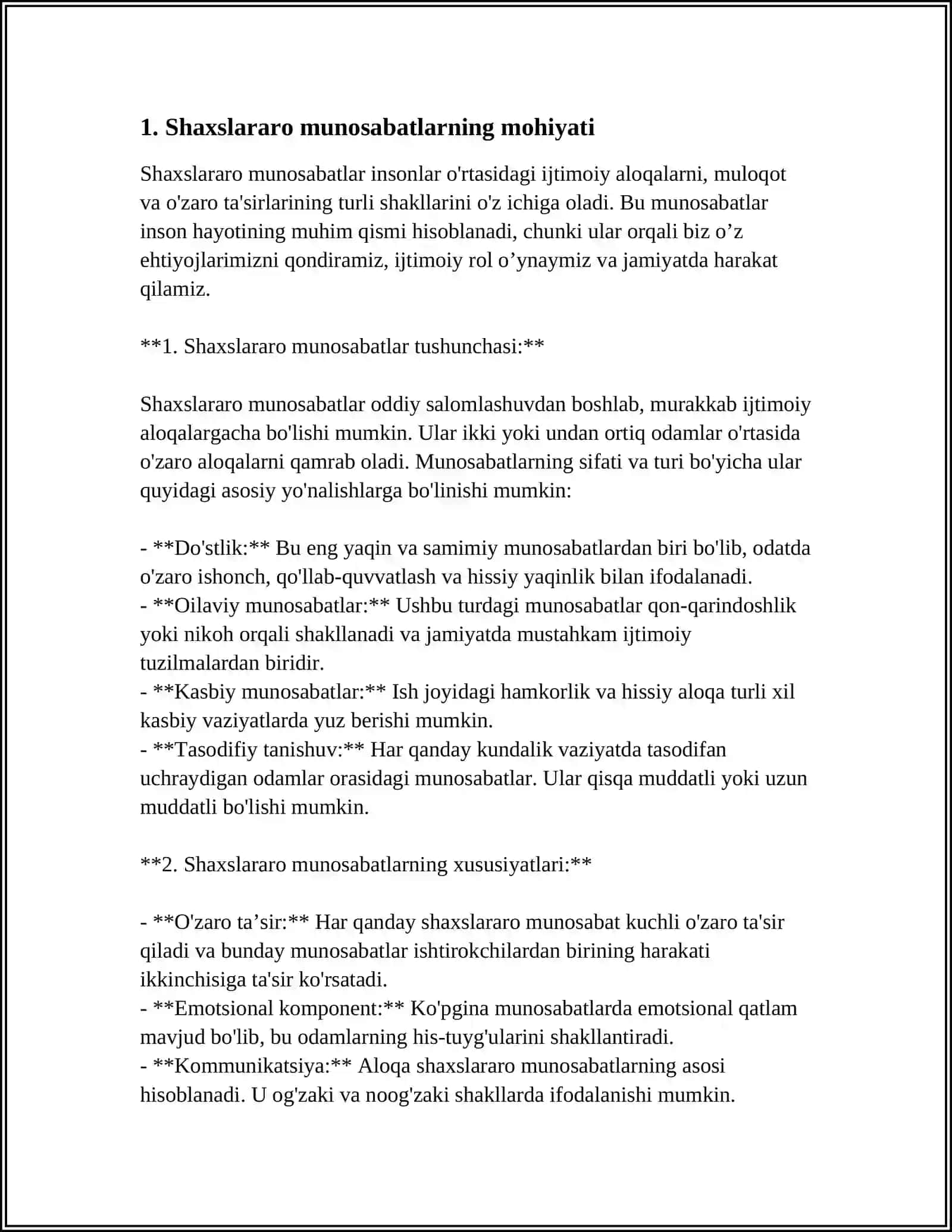 SHAXSLARARO MUNOSABATLAR VA KONFLIKLAR 3